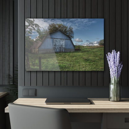 U R There Photography East Frances Quonset and Cows Rustic Farmhouse Acrylic Wall Print