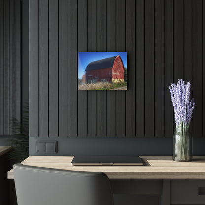 U R There Photography Big Roadside Red Rustic Farmhouse Acrylic Wall Print