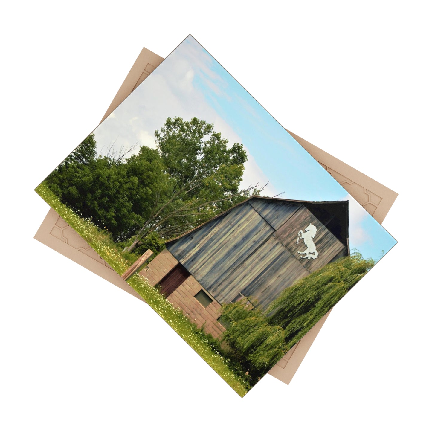 U R There Photography Hassler Lake Horse Barn Rustic Farmhouse Decorative Ceramic Tile