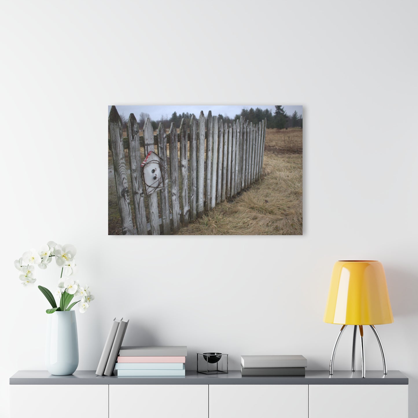 U R There Photography Country Fence Rustic Farmhouse Acrylic Wall Print