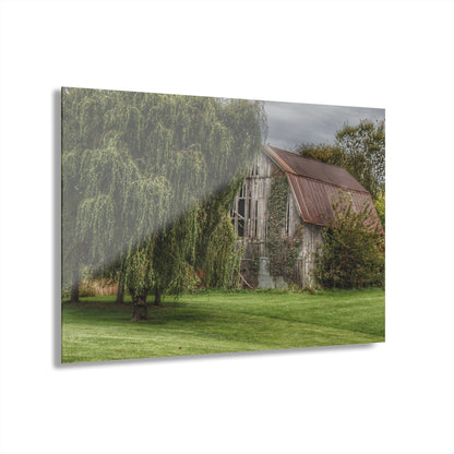 U R There Photography McDowell Road Grey Rustic Farmhouse Acrylic Wall Print