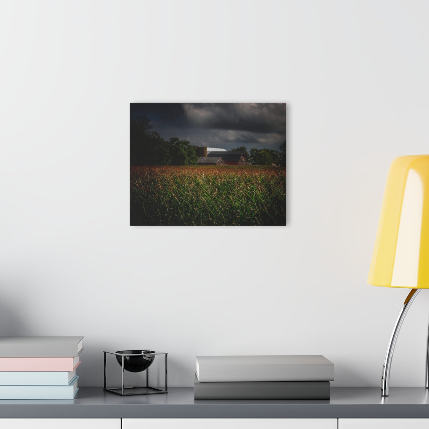 U R There Photography Bishop Road Beyond the Corn Rustic Farmhouse Acrylic Wall Print