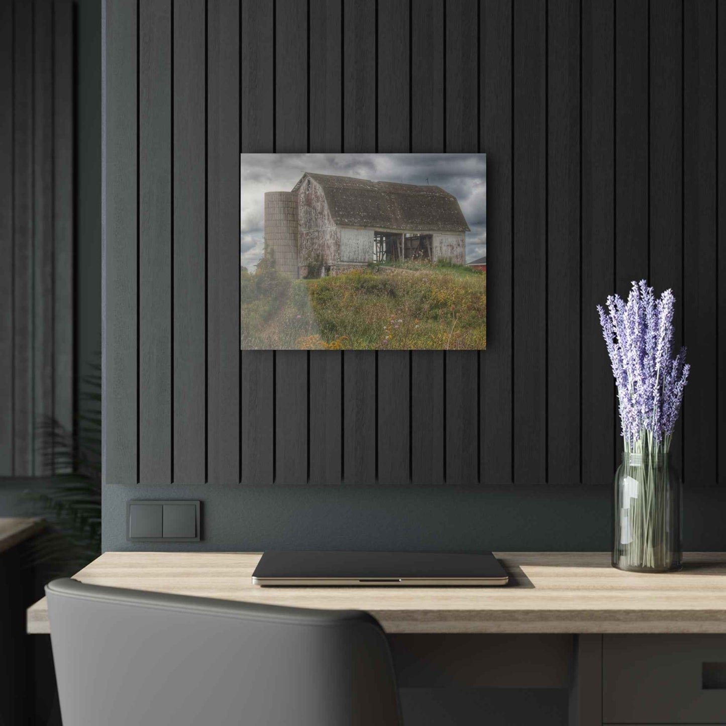 U R There Photography Castle Road White Rustic Farmhouse Acrylic Wall Print