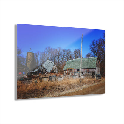 Romeo Plank Road Forgotten Greys II Rustic Farmhouse Acrylic Wall Print