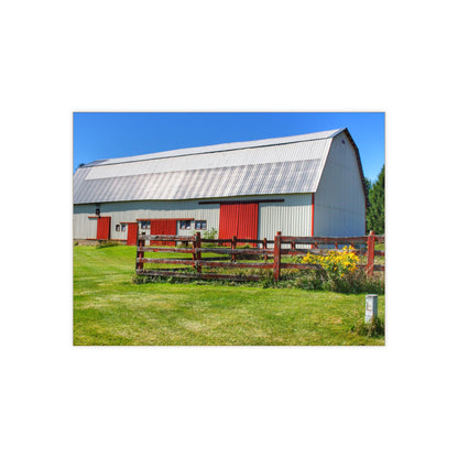 U R There Photography Bishop Road Beyond the Fence Rustic Farmhouse Decorative Ceramic Tile