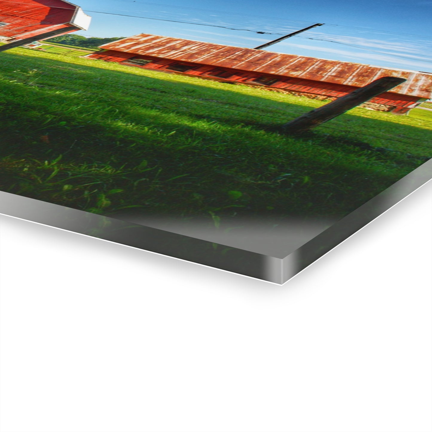 U R There Photography Frances Road Reds II Rustic Farmhouse Acrylic Wall Print