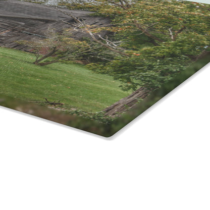 U R There Photography Hayes Road Hidden II Rustic Farmhouse Tempered-Glass Cutting Board