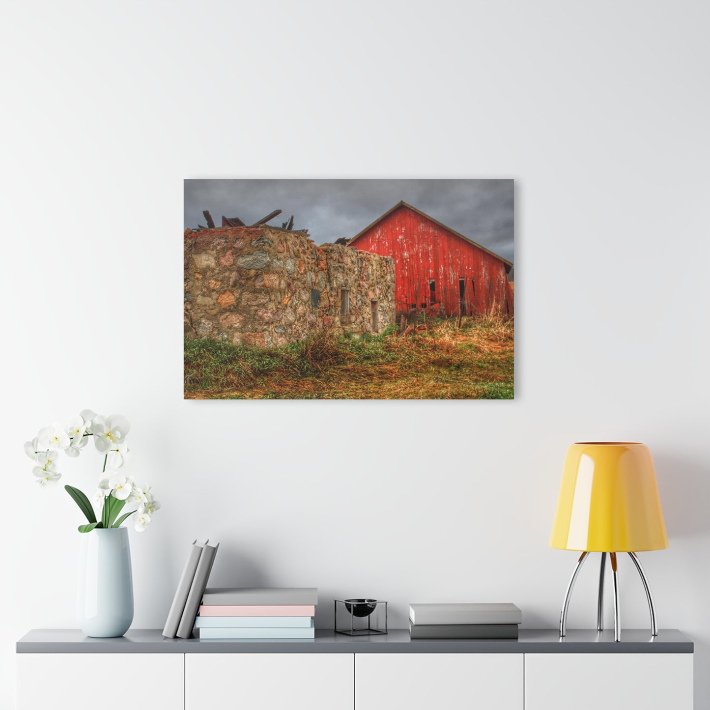 U R There Photography Stanley Road Ruins Rustic Farmhouse Acrylic Wall Print