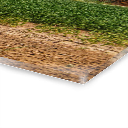 U R There Photography Lake Road Grey Rustic Farmhouse Acrylic Wall Print