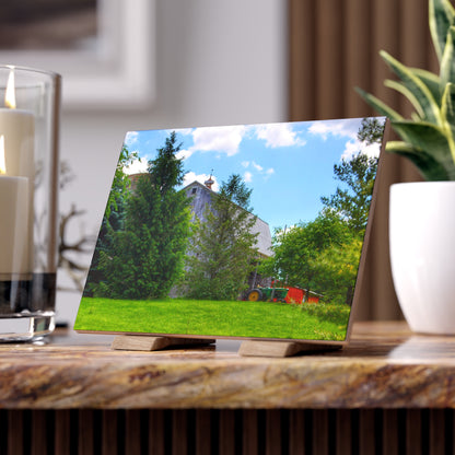 U R There Photography Bordman Road Hidden Grey Rustic Farmhouse Decorative Ceramic Tile