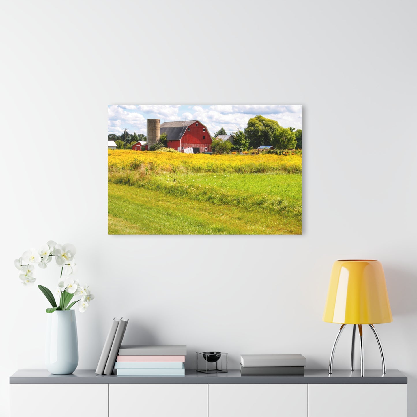 U R There Photography Starr Court Red I Rustic Farmhouse Acrylic Wall Print