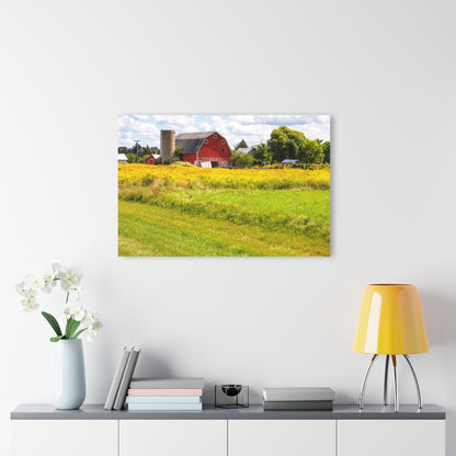 U R There Photography Starr Court Red I Rustic Farmhouse Acrylic Wall Print