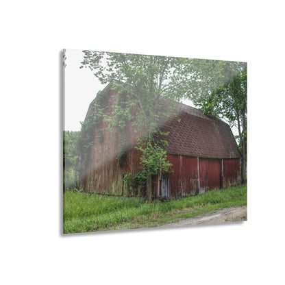 U R There Photography West Murphy Lake Red Rustic Farmhouse Acrylic Wall Print
