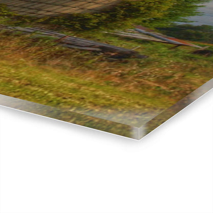 U R There Photography Valentine Road Red I Rustic Farmhouse Acrylic Wall Print
