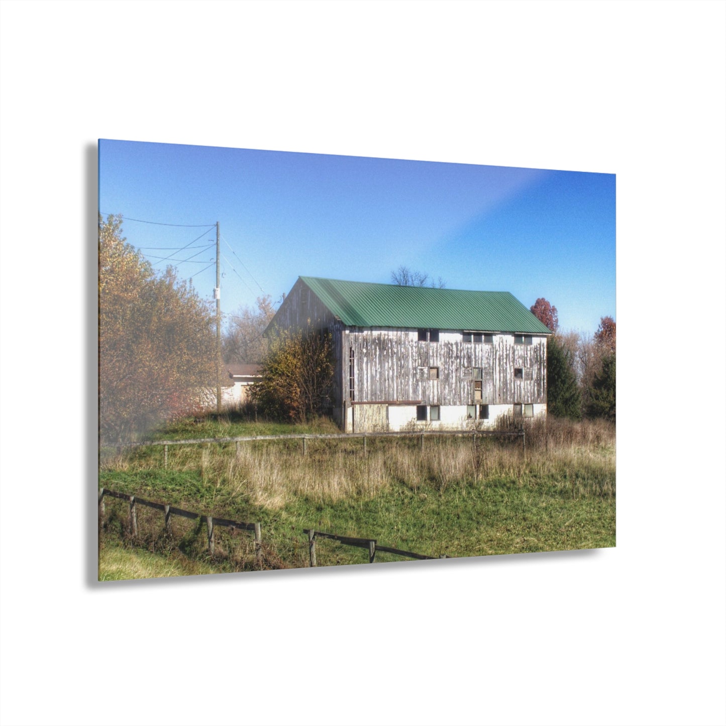 U R There Photography Hadley White Rustic Farmhouse Acrylic Wall Print