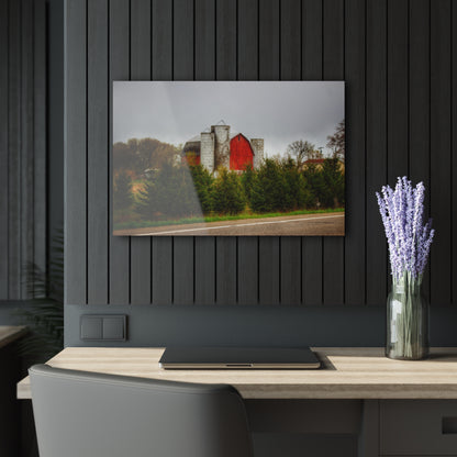 U R There Photography Castle Corner Red II Rustic Farmhouse Acrylic Wall Print