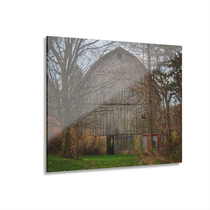 U R There Photography West Murphy Lake Road Grey Rustic Farmhouse Acrylic Wall Print