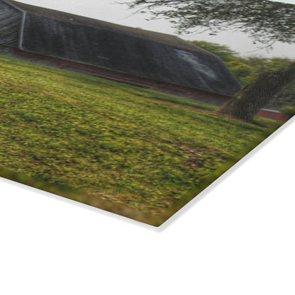 U R There Photography Hidden on Schott Road Rustic Farmhouse Tempered-Glass Cutting Board