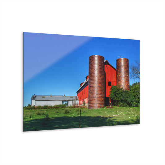 U R There Photography Baldwin Red I Rustic Farmhouse Acrylic Wall Print