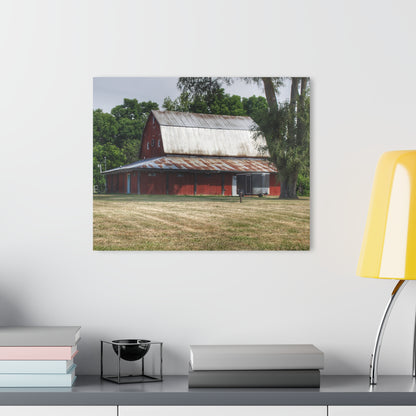U R There Photography West Hurd Road Red Rustic Farmhouse Acrylic Wall Print