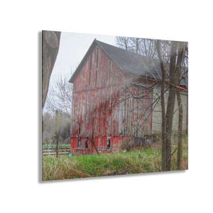 U R There Photography Lake George Red I Rustic Farmhouse Acrylic Wall Print