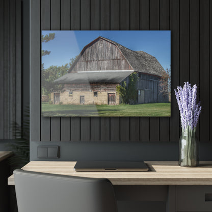 U R There Photography Snover Old Grey Rustic Farmhouse Acrylic Wall Print