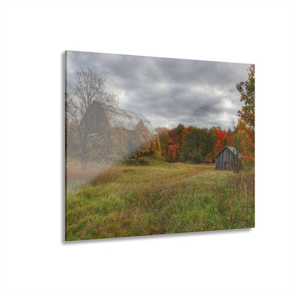 U R There Photography Church Road Grey and Little Grey Rustic Farmhouse Acrylic Wall Print