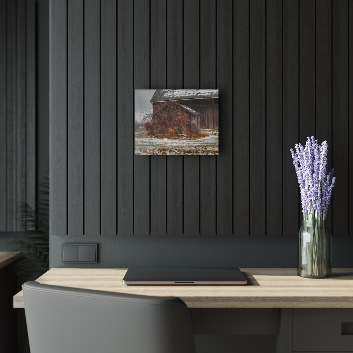 U R There Photography Wilder Road Little Grey Rustic Farmhouse Acrylic Wall Print