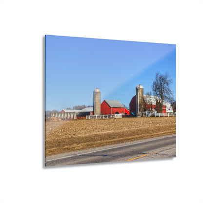 U R There Photography Marlette Reds Rustic Farmhouse Acrylic Wall Print