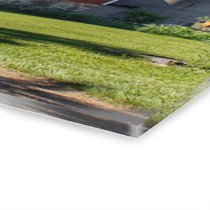 U R There Photography Mayville Road Red Rustic Farmhouse Acrylic Wall Print