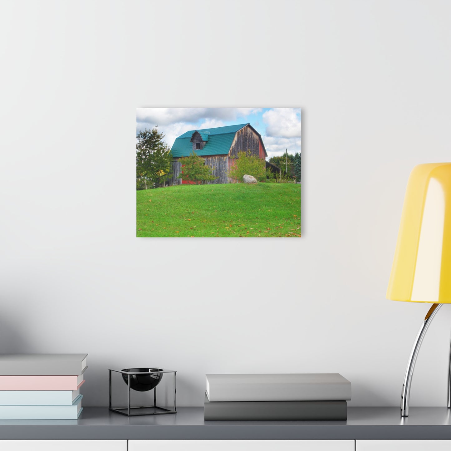 U R There Photography Frances Road Old Red II Rustic Farmhouse Acrylic Wall Print