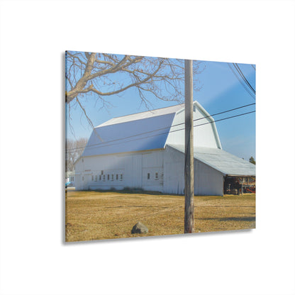 U R There Photography Wolcott White Rustic Farmhouse Acrylic Wall Print