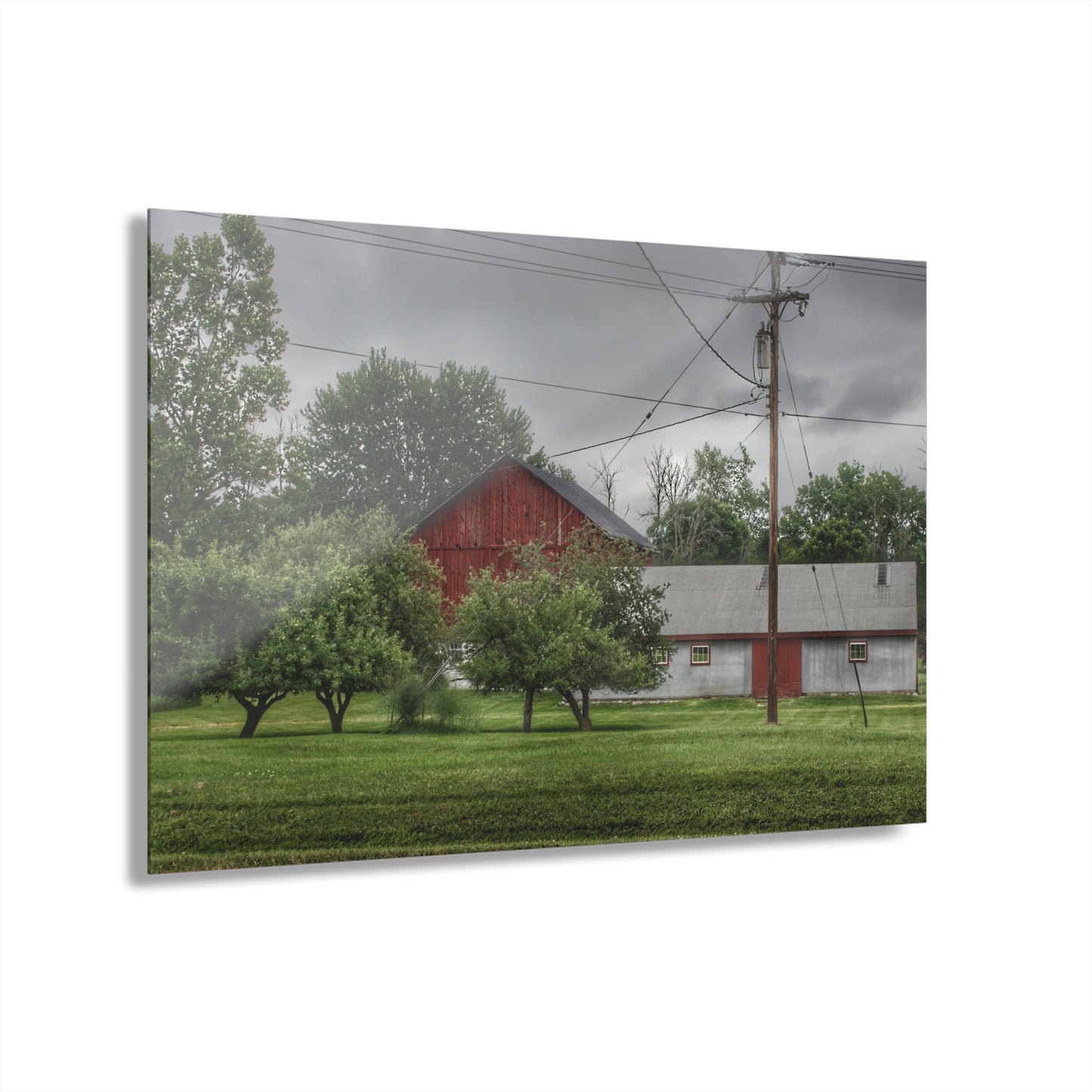 U R There Photography Hidden Red of M24 Rustic Farmhouse Acrylic Wall Print