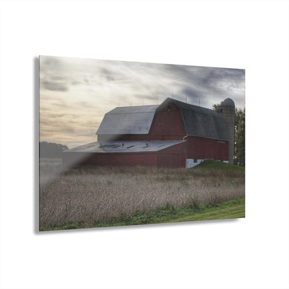 U R There Photography Brown City Red I Rustic Farmhouse Acrylic Wall Print