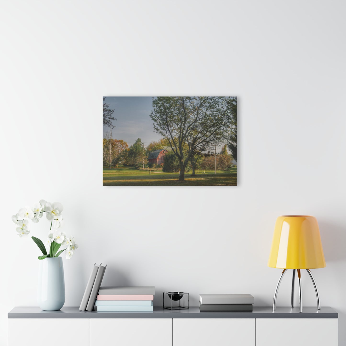 U R There Photography Belle River Red II Rustic Farmhouse Acrylic Wall Print