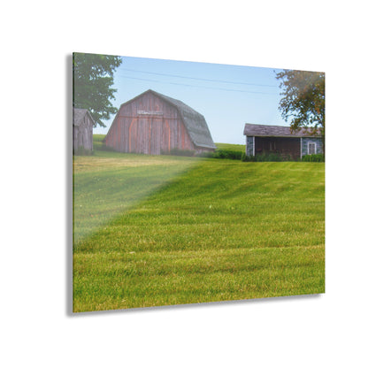 U R There Photography Cass City Elmwood Greys Rustic Farmhouse Acrylic Wall Print