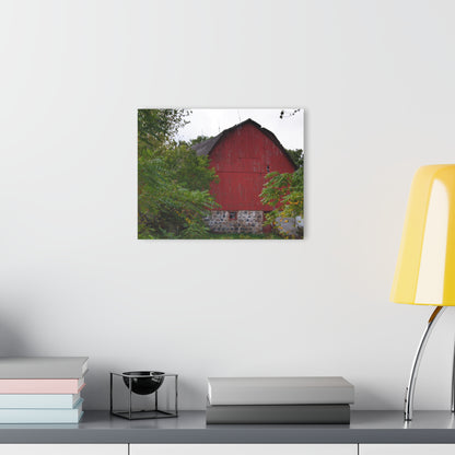 U R There Photography Brown Road Hidden Red II Rustic Farmhouse Acrylic Wall Print