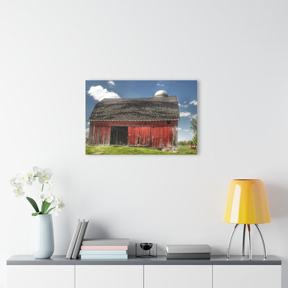 U R There Photography Hollenbeck Road Red III Rustic Farmhouse Acrylic Wall Print