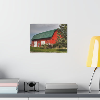 U R There Photography McAlpine Hidden Red Rustic Farmhouse Acrylic Wall Print