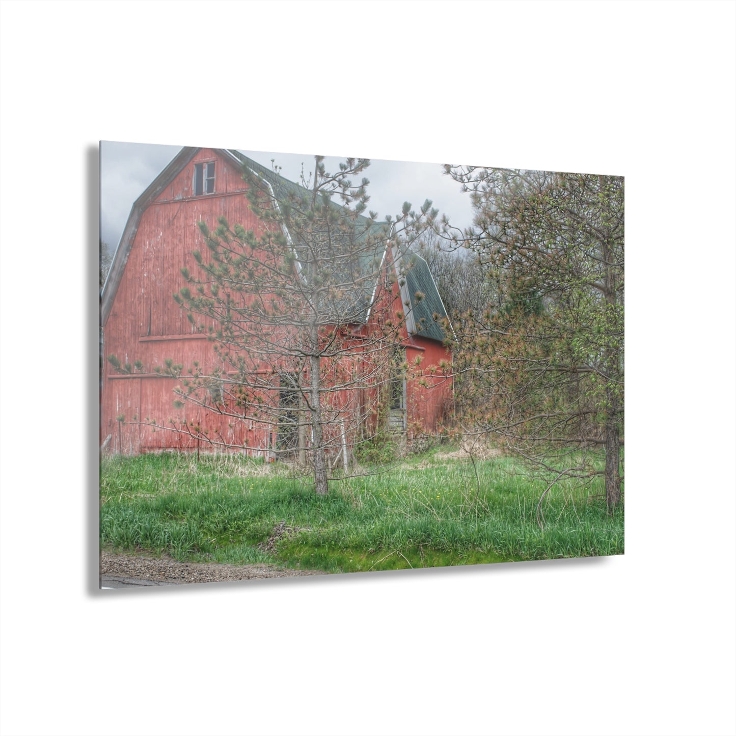 U R There Photography Hickory Ridge Red II Rustic Farmhouse Acrylic Wall Print
