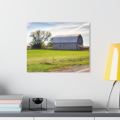 U R There Photography North Gera Road Red Rustic Farmhouse Acrylic Wall Print