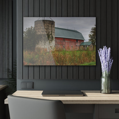 U R There Photography Plumb Creek Road Red II Rustic Farmhouse Acrylic Wall Print
