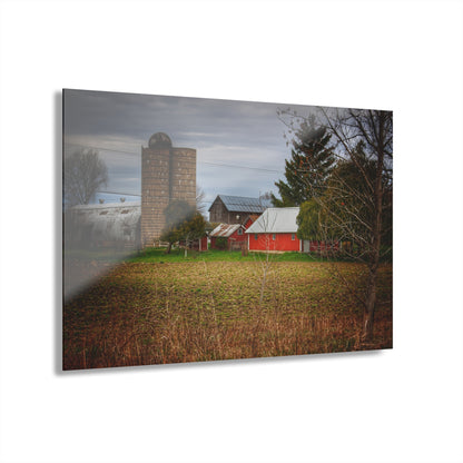 U R There Photography Fostoria Road Greys Rustic Farmhouse Acrylic Wall Print