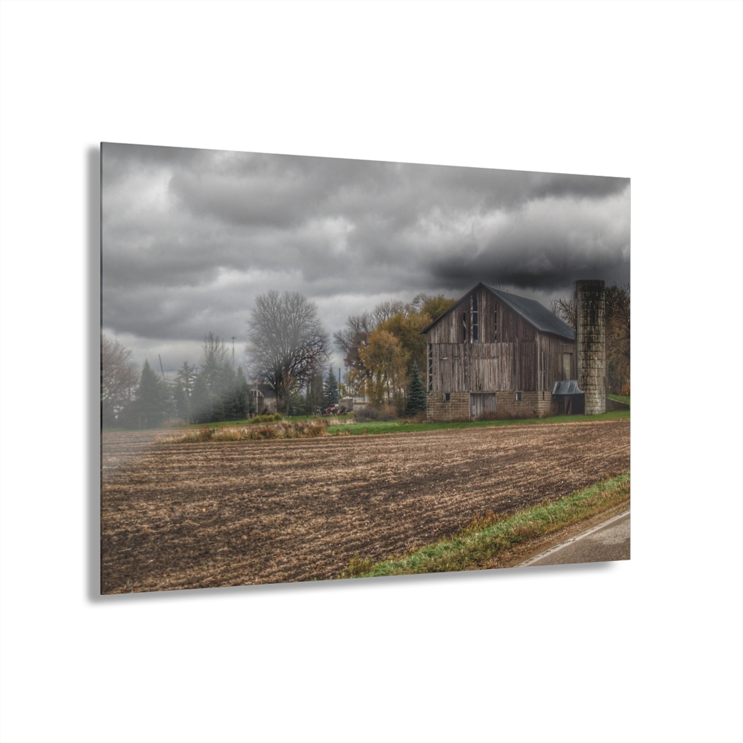 U R There Photography Gilford Grey II Rustic Farmhouse Acrylic Wall Print