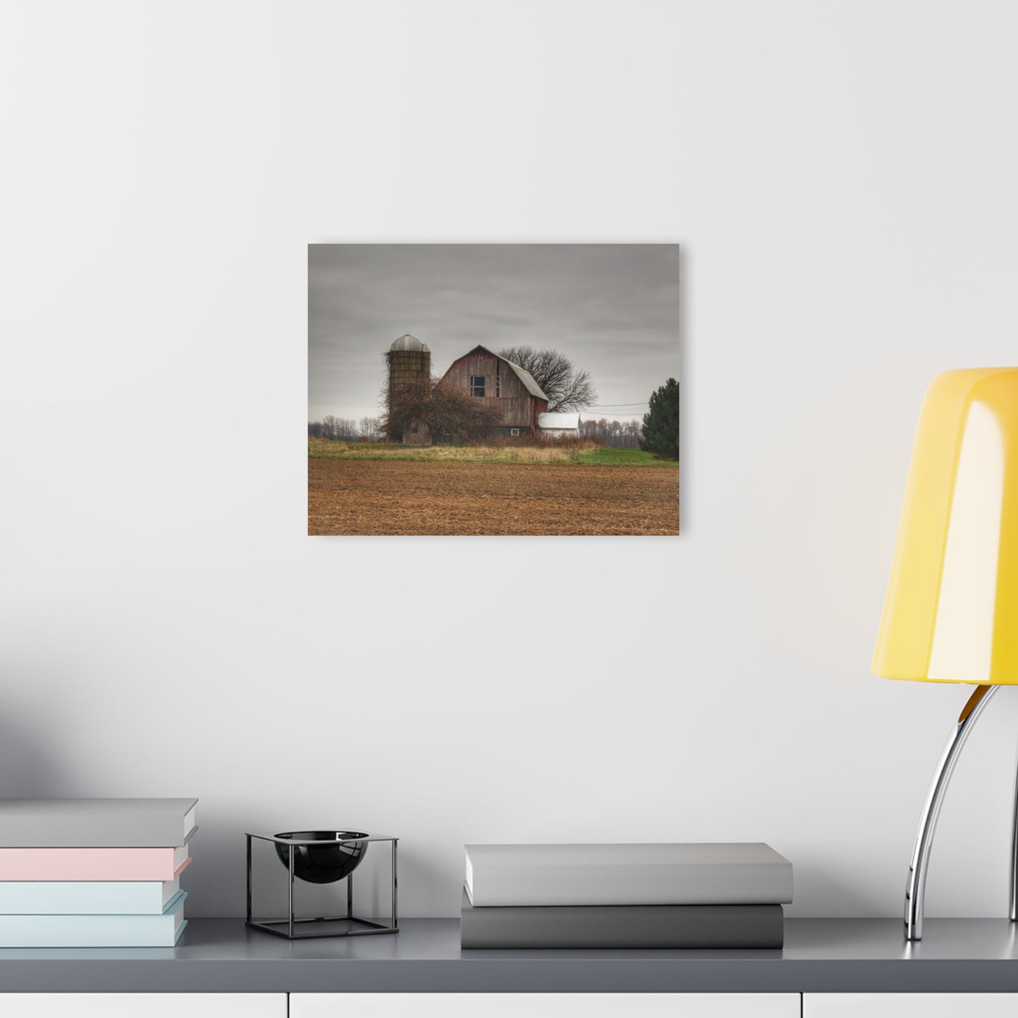 U R There Photography Reinelt Road Red Rustic Farmhouse Acrylic Wall Print