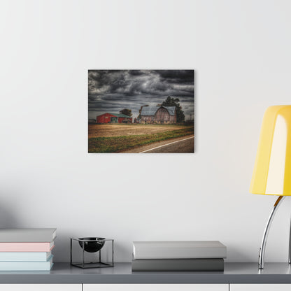 U R There Photography Snover Road Red II Rustic Farmhouse Acrylic Wall Print