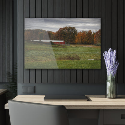 Barn Boutique Modern Farmhouse Acrylic Wall Print| Bronson Lake Road Hidden Red I