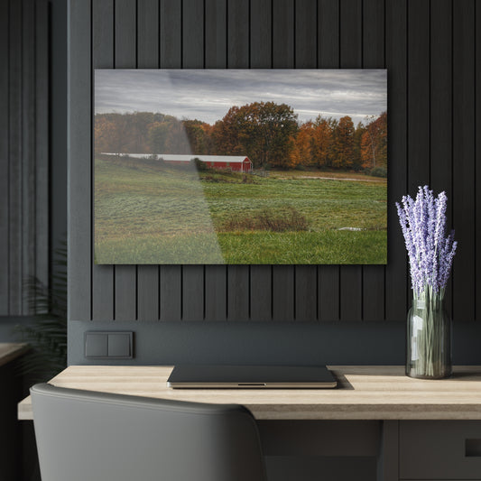 Barn Boutique Modern Farmhouse Acrylic Wall Print| Bronson Lake Road Hidden Red I