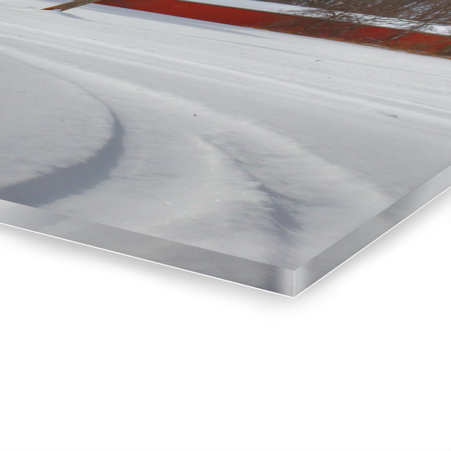 U R There Photography Hilltop Grey and Silo Rustic Farmhouse Acrylic Wall Print