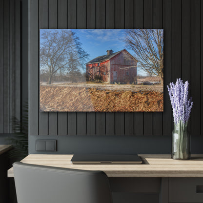 U R There Photography M-24 Barn at the Bend I Rustic Farmhouse Acrylic Wall Print